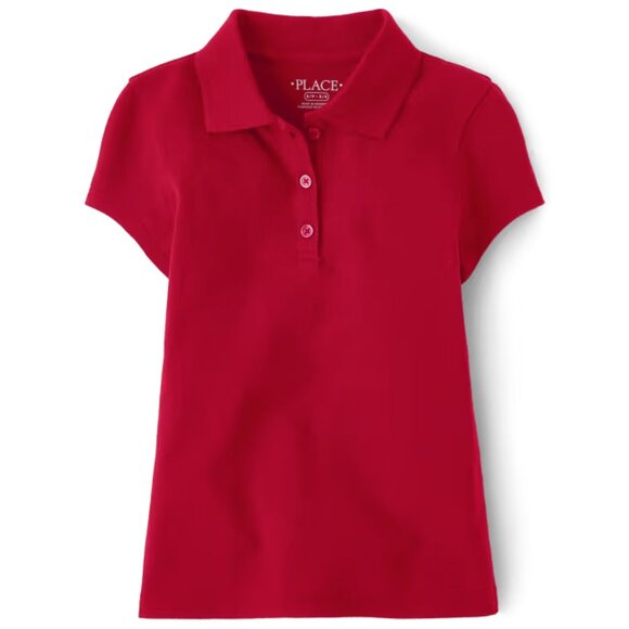 The Children's Place Girls Uniform Pique Polo - Lot of 3 - Picture 2 of 5